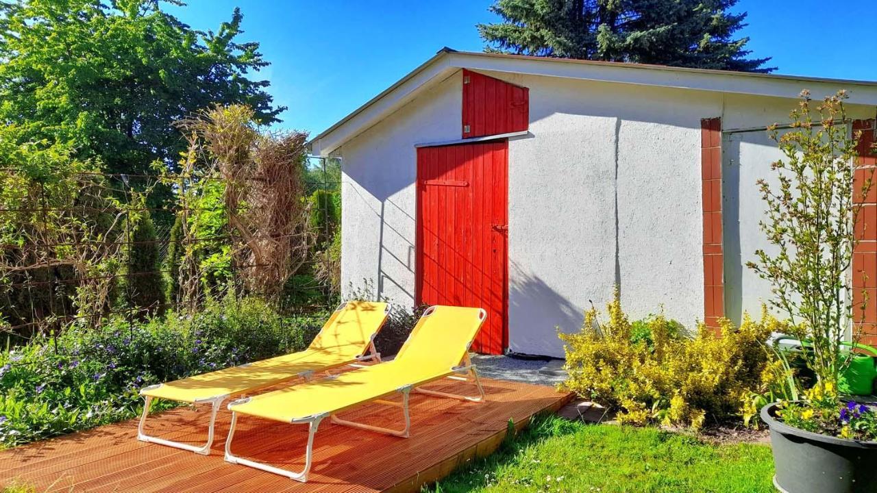 Mitten im Seenland und Spreewaldnah, schöner Garten Storkow  Exterior foto
