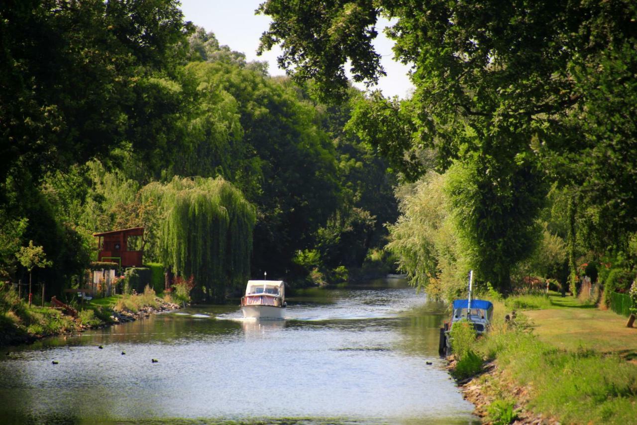 Mitten im Seenland und Spreewaldnah, schöner Garten Storkow  Exterior foto